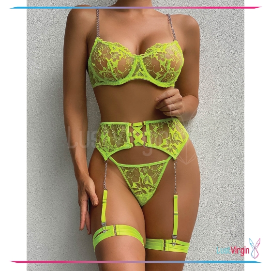 Elegant Neon Green Set